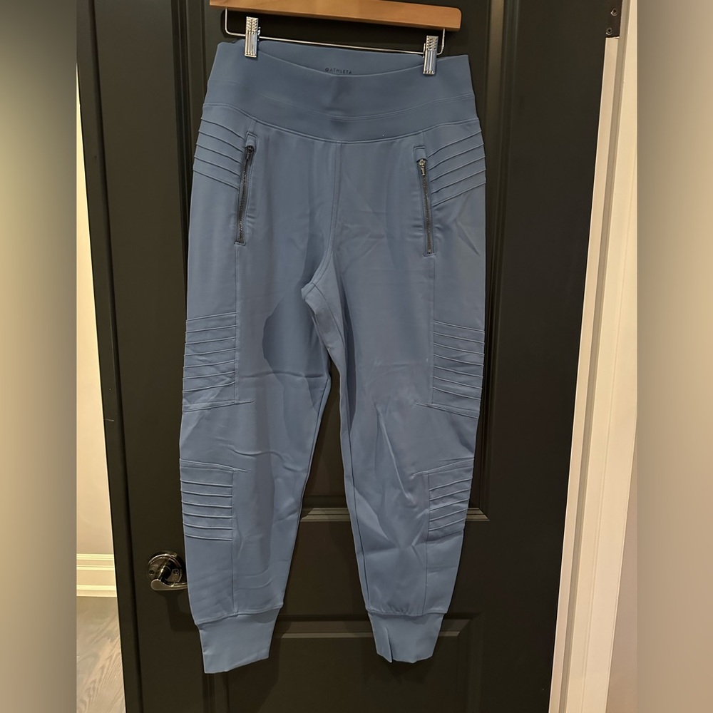 Athleta Dusty Blue Jogger Track Pants